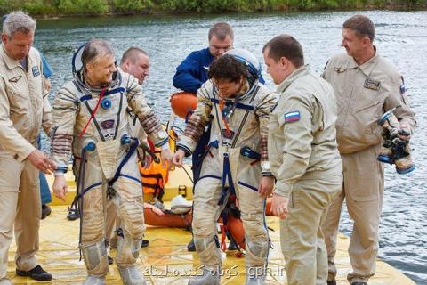 آموزش آبكی فضانوردان روسی!بعلاوه تصاویر
